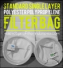 d Standard single layer polypropylene polyester filter bag indonesia  medium